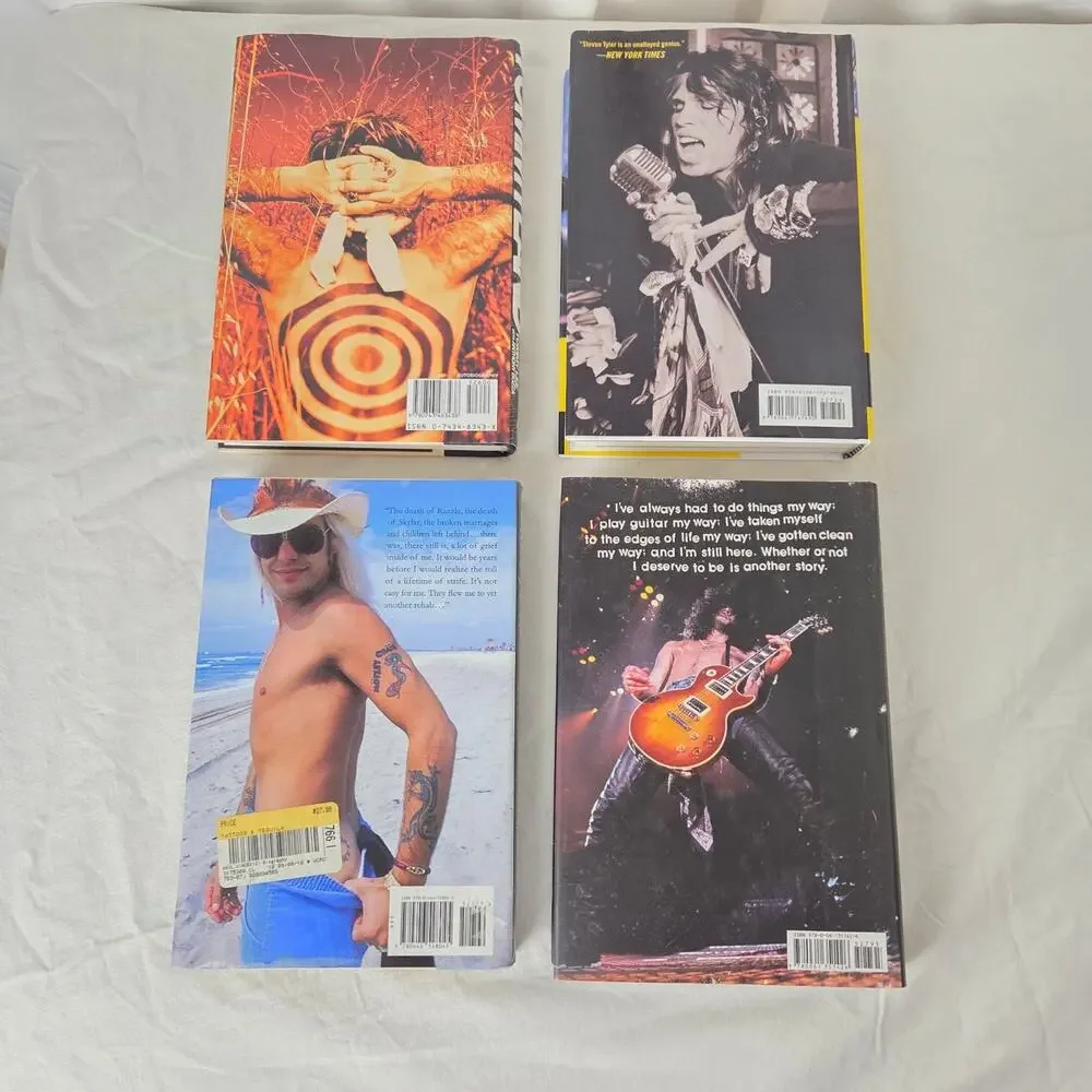 Rock & Roll Biography Lot Steven Tyler Slash Tommy Lee Jimmy Buffett John Lennon